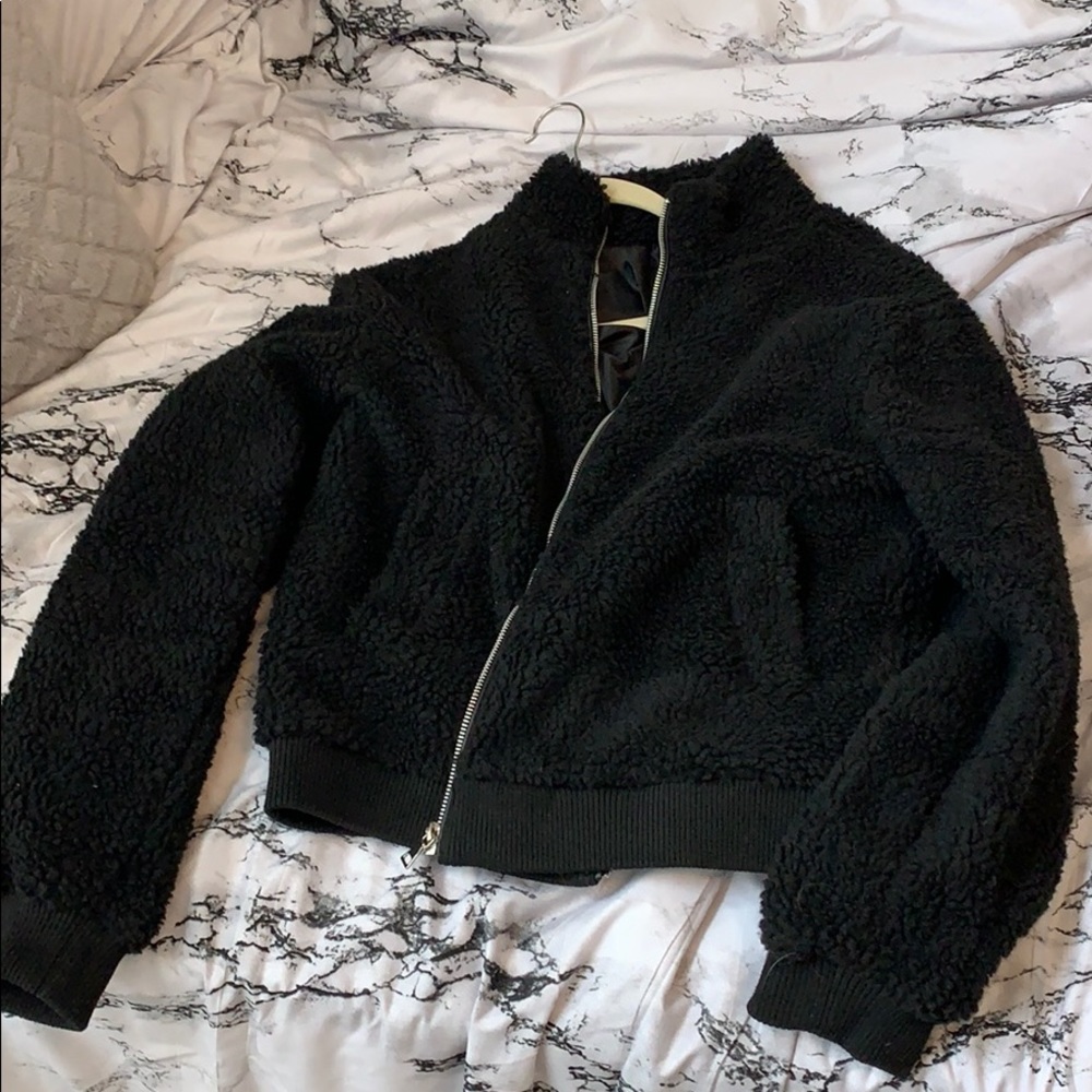 Teddy sherpa puffer jacket